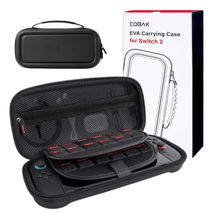 CoBak Nintendo Switch 2 hordtáska 3in1 szett üvegvédelem és hüvelykujj fogások