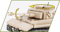 Stavebnica COBI 2710 Tiger - Model tanku v púštnej pieskovej farbe, vojenská hračka pre deti 3