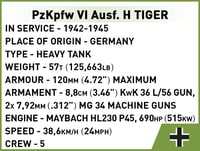 Stavebnica COBI 2710 Tiger - Model tanku v púštnej pieskovej farbe, vojenská hračka pre deti 4