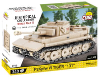 Stavebnica COBI 2710 Tiger - Model tanku v púštnej pieskovej farbe, vojenská hračka pre deti 7