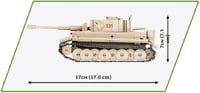 Stavebnica COBI 2710 Tiger - Model tanku v púštnej pieskovej farbe, vojenská hračka pre deti 1