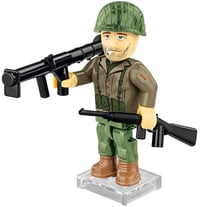Stavebnica COBI D-Day 6. jún 1944 – 13,0 x 3,7 x 10,5 cm, vojenský model v zelenej, hnedej a sivej farbe 4