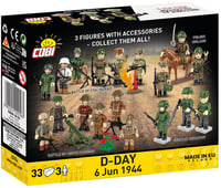 Stavebnica COBI D-Day 6. jún 1944 – 13,0 x 3,7 x 10,5 cm, vojenský model v zelenej, hnedej a sivej farbe 6