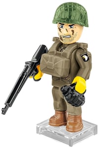 Stavebnica COBI D-Day 6. jún 1944 – 13,0 x 3,7 x 10,5 cm, vojenský model v zelenej, hnedej a sivej farbe 5