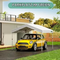 COBIZI Összecsukható Pavilon 3x3 m, Vízálló Kerti Sátor 1 Oldalpanellel és 4 Homokzsákkal, 3 Magassági Fokozat, UV-védelem, Fehér 6