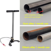 Cocoarm 3 Fokozatú Nagynyomású Kézi Pumpa 6000PSI - PCP Légpuskához, Csónakhoz, Autógumikhoz - Olajmentes Verzió Rozsdamentes Acélból 4