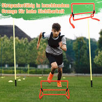 Cocoarm 5 db-os Állítható Magasságú Koordinációs Gát Szett - Gyorsaság és Agilitás Edzéshez - 15/22/28/36 cm - Gyerekeknek és Sportolóknak 2