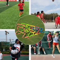 Cocoarm Állítható Koordinációs Gát Szett - 5 db Narancssárga Edzőgát Focistáknak, Sportolóknak - Labdarúgás Akadálypálya Edzéshez 3