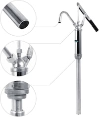 Cocoarm Kézi Hordószivattyú Olajhoz és Kerozinhoz - Karos Működtetésű Hordópumpa Motorolaj Áttöltéséhez, 46,5 cm

AI: I've created a concise 6