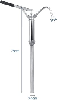 Cocoarm Kézi Hordószivattyú Olajhoz és Kerozinhoz - Karos Működtetésű Hordópumpa Motorolaj Áttöltéséhez, 46,5 cm

AI: I've created a concise 7
