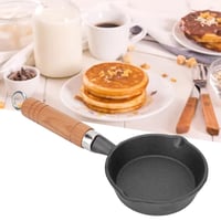 Cocoarm Öntöttvas Mini Serpenyő 10 cm Nyéllel Tojáshoz Palacsintához Omlett Készítéshez és Campinghez 2