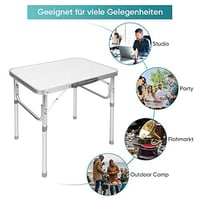 Cocoarm Sklopivi kamperski stol, aluminijski, lagan, prijenosan s ručkom za piknik na otvorenom, nosivosti 40 kg 8