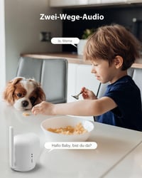 Vnútorná bezpečnostná kamera COCOCAM 4G so SIM kartou, 6000 mAh batériou, 2K rozlíšením, 355° rotáciou, IR nočným videním, PIR senzorom pohybu, kompatibilná s Alexa, bez potreby WiFi, biela 6