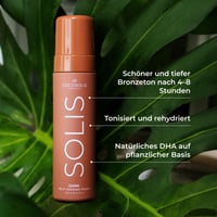 COCOSOLIS SOLIS Dark Samoopaľovacia pena na tvár a telo – Prirodzené, dlhotrvajúce opálenie s rastlinným DHA, 200 ml 2