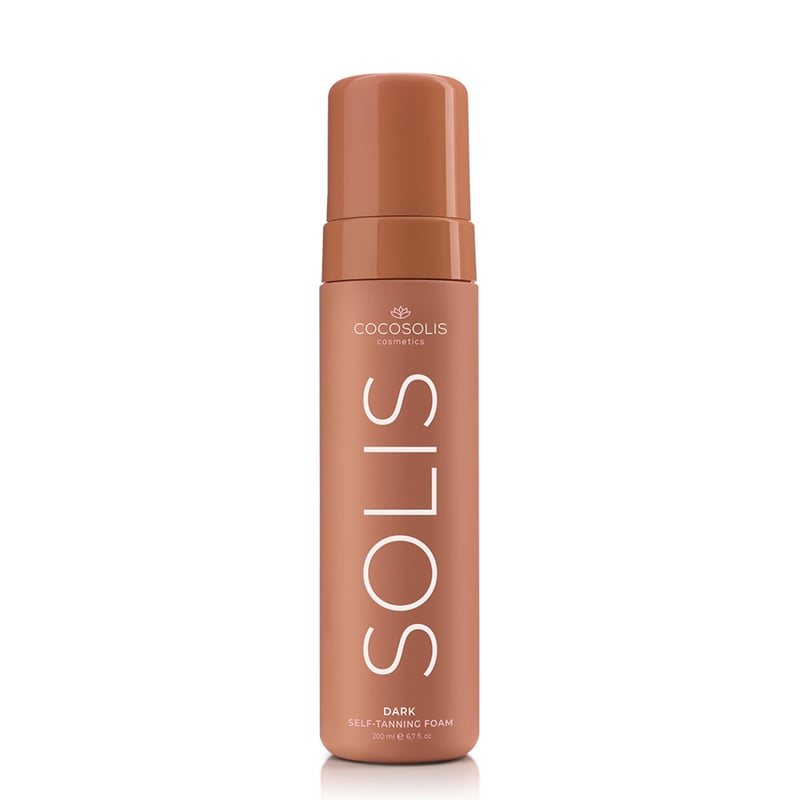 COCOSOLIS SOLIS Dark Samoopaľovacia pena na tvár a telo – Prirodzené, dlhotrvajúce opálenie s rastlinným DHA, 200 ml