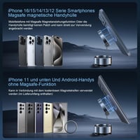 CODEYO MagSafe autós telefontartó mágnes, iPhone 16 15 14 13 12 kompatibilis 7