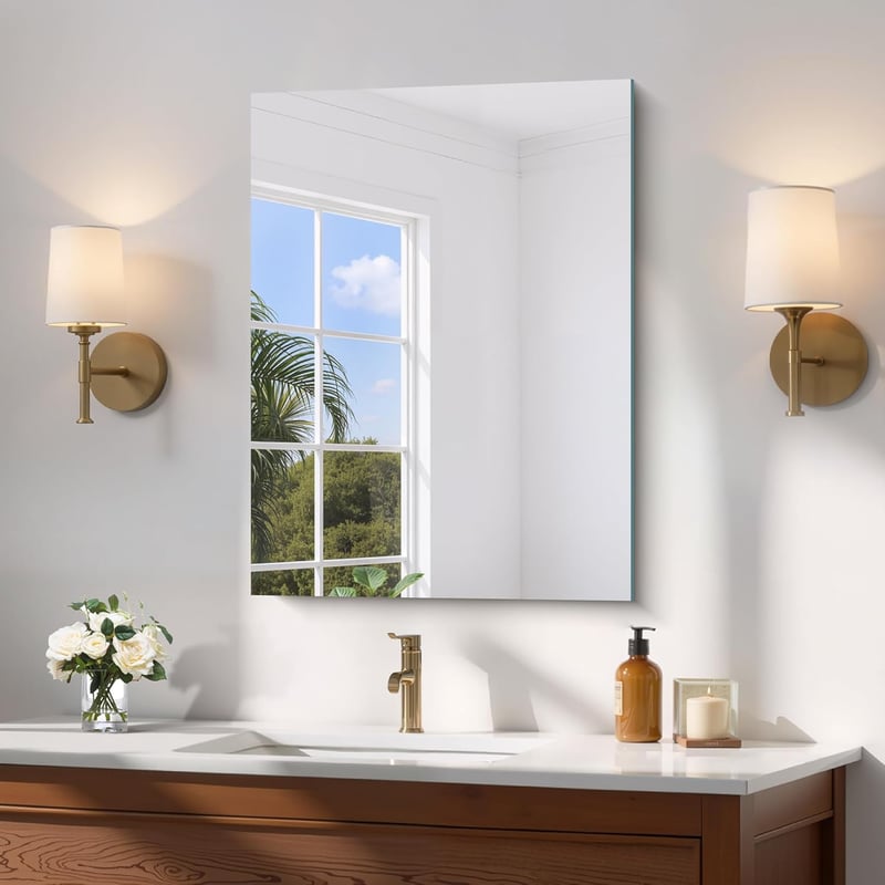 COFENY Frameless tükör 60x45 cm, pattanásmentes fürdőszobai fali tükör