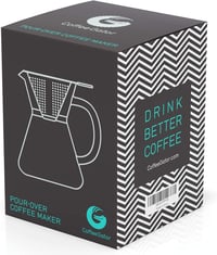 Coffee Gator Pour Over csepegtetős kávékészítő rozsdamentes acél szűrővel - 400 ml 3