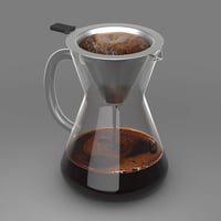 Coffee Gator Pour Over csepegtetős kávékészítő rozsdamentes acél szűrővel - 400 ml 4