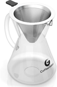 Coffee Gator Pour Over csepegtetős kávékészítő rozsdamentes acél szűrővel - 400 ml 9