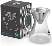 Coffee Gator Pour Over csepegtetős kávékészítő rozsdamentes acél szűrővel - 400 ml 8