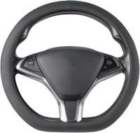 COFIT D alakú autó kormányhuzat, 37-38 cm, mikroszálas bőr, csúszásmentes 1