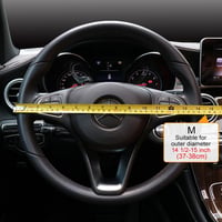 COFIT Kormányzat Huzat Autóhoz Mikroszálas Bőr M 37-38cm Fekete Narancssárga 4