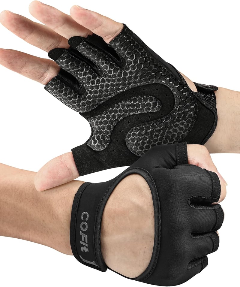 COFIT Légáteresztő Edzőkesztyű Csúszásmentes Wrist Support Férfi Női Edzéshez