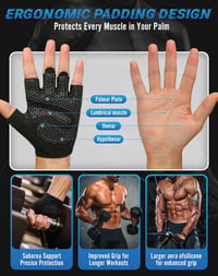 COFIT Légáteresztő Edzőkesztyű Csúszásmentes Wrist Support Férfi Női Edzéshez 4