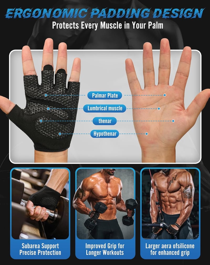 COFIT Légáteresztő Edzőkesztyű Csúszásmentes Wrist Support Férfi Női Edzéshez