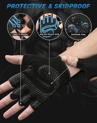 COFIT Légáteresztő Edzőkesztyű Csúszásmentes Wrist Support Férfi Női Edzéshez 3