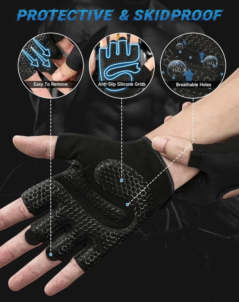 COFIT Légáteresztő Edzőkesztyű Csúszásmentes Wrist Support Férfi Női Edzéshez