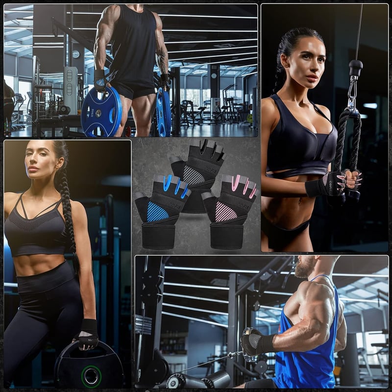 COFIT Légáteresztő Edzőkesztyű Csúszásmentes Wrist Support Férfi Női Edzéshez