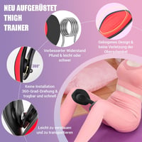COFOF Comb Trainer 28-38 lb Medence Erősítő Nőknek Lábnyomás Edzés Fenék Tréner Ellenállási Sávokkal 2