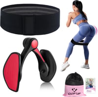 COFOF Comb Trainer 28-38 lb Medence Erősítő Nőknek Lábnyomás Edzés Fenék Tréner Ellenállási Sávokkal 1