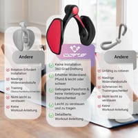 COFOF Comb Trainer 28-38 lb Medence Erősítő Nőknek Lábnyomás Edzés Fenék Tréner Ellenállási Sávokkal 3