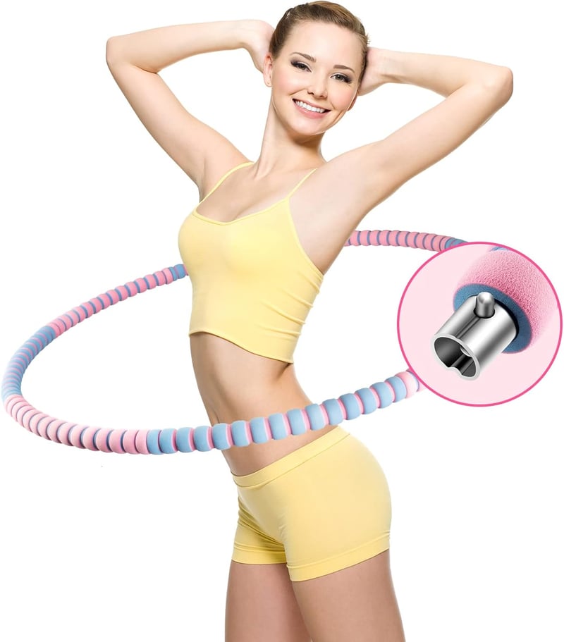 COFOF Fitness Hula Hoop rozsdamentes acélmaggal és habszigetelésvel
