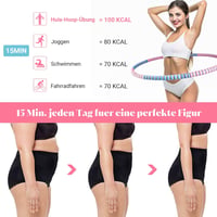 COFOF Fitness Hula Hoop rozsdamentes acélmaggal és habszigetelésvel 6