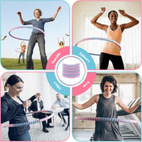 COFOF Fitness Hula Hoop rozsdamentes acélmaggal és habszigetelésvel 8