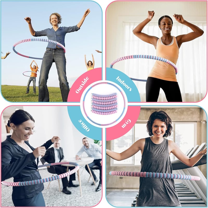 COFOF Fitness Hula Hoop rozsdamentes acélmaggal és habszigetelésvel