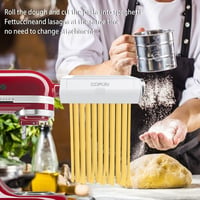 COFUN KitchenAid Pasta Készlet - Tésztahengerl, Spagetti és Fettuccine Vágó 7