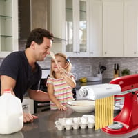 COFUN KitchenAid Pasta Készlet - Tésztahengerl, Spagetti és Fettuccine Vágó 8