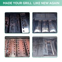 COGRICHBF Kryt horáka z nehrdzavejúcej ocele pre grily Enders Chicago 3, Boston Pro 3K, Boston 6 Kr Turbo, Tepro 3561, Barbecook Brahma 4.0, 36,5 x 12 cm, 3 ks 6
