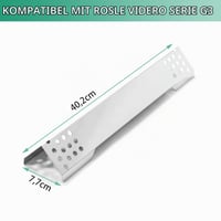 COGRICHBF Nerezový ohrevný plech pre Rösle Videro G3, G3-S, G3-S Nero, sériu Vario+, 40,2 cm kryt horáka, usmerňovač plameňa, 4 ks, G2, G4, G6 a Sansibar 2