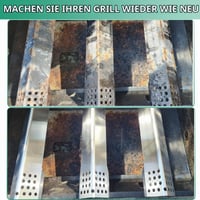 COGRICHBF Nerezový ohrevný plech pre Rösle Videro G3, G3-S, G3-S Nero, sériu Vario+, 40,2 cm kryt horáka, usmerňovač plameňa, 4 ks, G2, G4, G6 a Sansibar 6