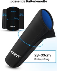 COICER E-Bike Akkumulátor Védőtok 28-45 cm Kerülethez Univerzális 6