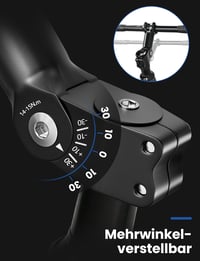 COICER Kerékpár Kormánystabilizátor Alumínium 31.8/25.4mm MTB Emelő 4