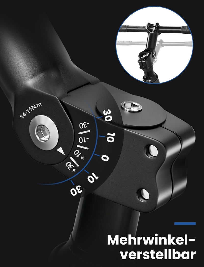 COICER Kerékpár Kormánystabilizátor Alumínium 31.8/25.4mm MTB Emelő