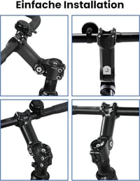 COICER Kerékpár Kormánystabilizátor Alumínium 31.8/25.4mm MTB Emelő 6