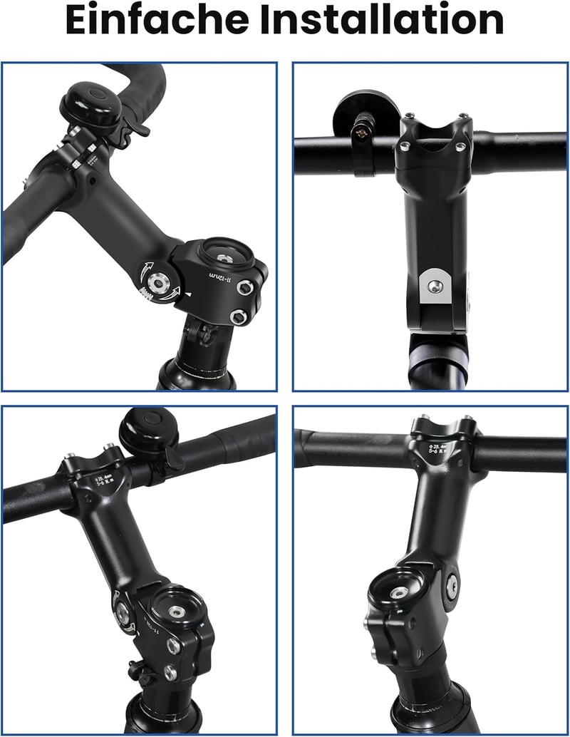 COICER Kerékpár Kormánystabilizátor Alumínium 31.8/25.4mm MTB Emelő